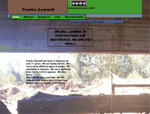 Tablet Screenshot of frankssawmill.com